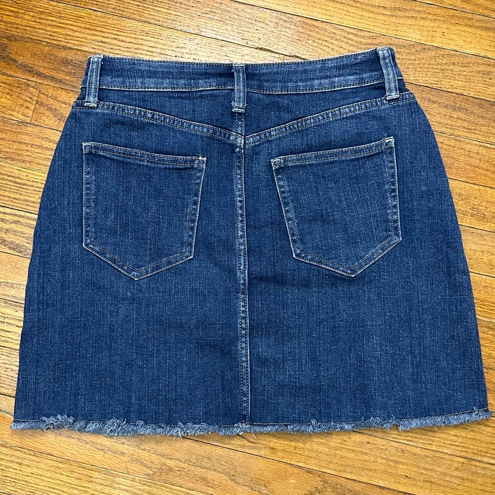 Arizona Jean Co. Colorblock Patchwork Short Denim Skirt Juniors Size 9 EUC - Picture 2 of 5